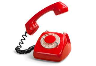 Red Answering Telephone